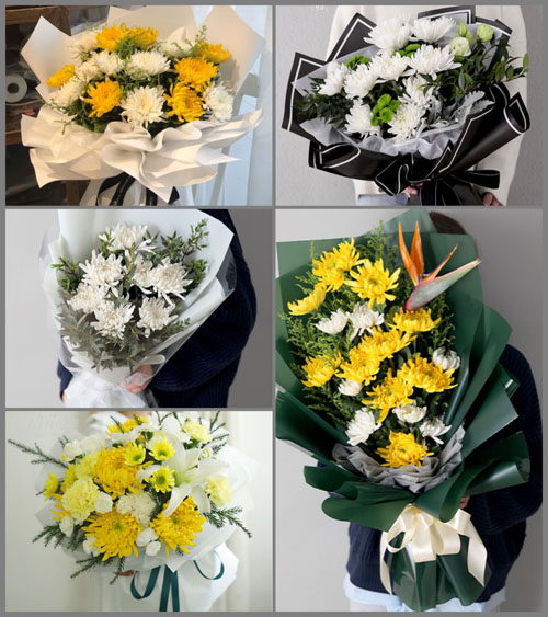 广东梅州市丰顺县留隍镇黄礤村白事花束代送